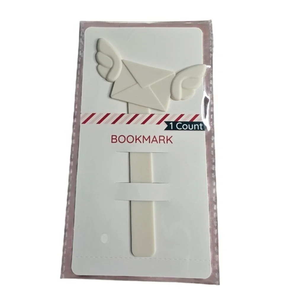 Cute Novelty Bookmarks Set Flamingo Flying Envelope Clouds Peace Sign
